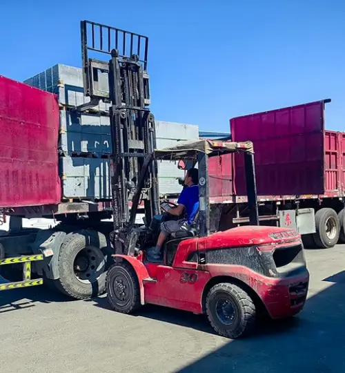 Aksu customer simple version of homogeneous self-insulating block production line project