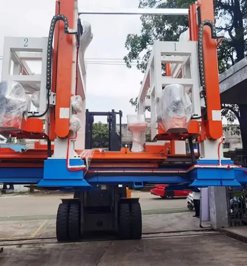 Hubei customer lightweight wall material automation production line project