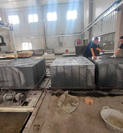 Xinjiang Kashi Customer Autoclaved Aerated Blocks Equipment Technology Reform Project