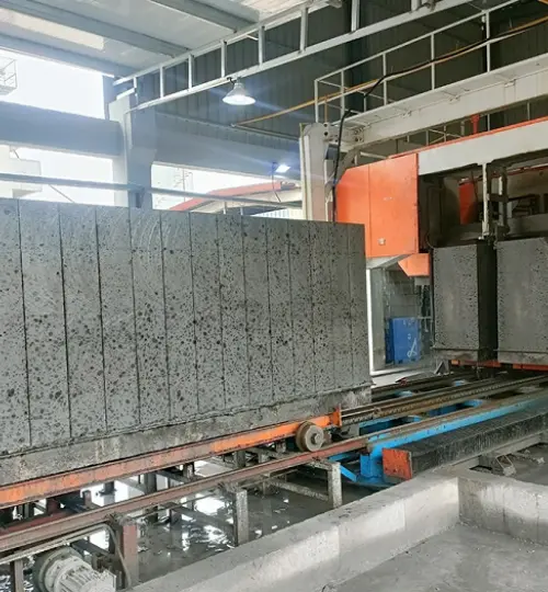 Xinjiang Yili customer building energy-saving self-insulating block production line project