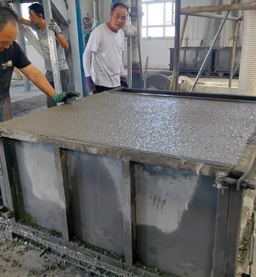 Hubei customer self-insulation wall material production line technology transformation project