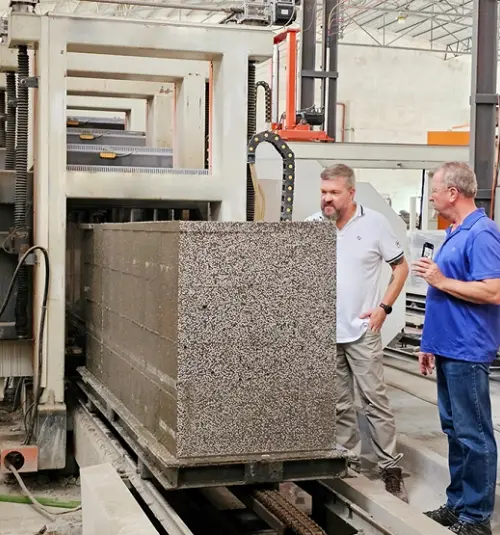 Self-insulated block production line project in South Africa